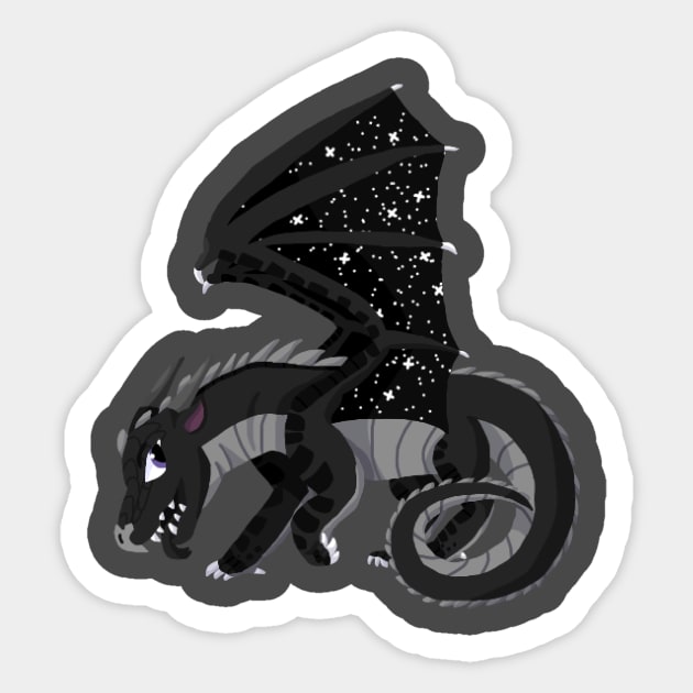 Wings of The Night Sticker by Estellars